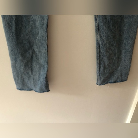 AGOLDE Cherie High Rise Straight Leg Jean in Tone Blue Denim Size 25 Waist - Picture 10 of 16